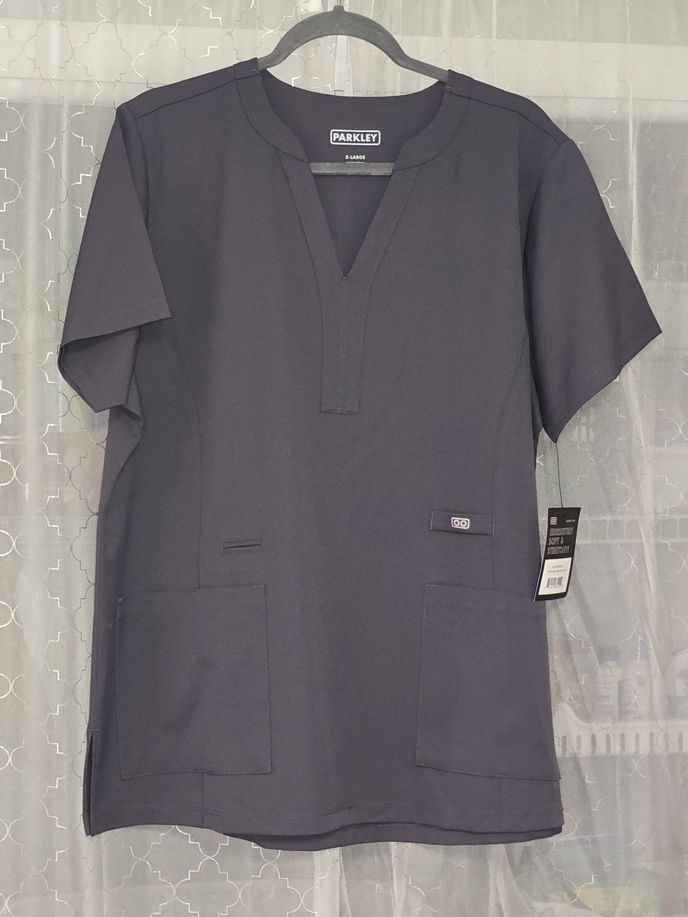 Parkley Navy Medical Scrub Top
